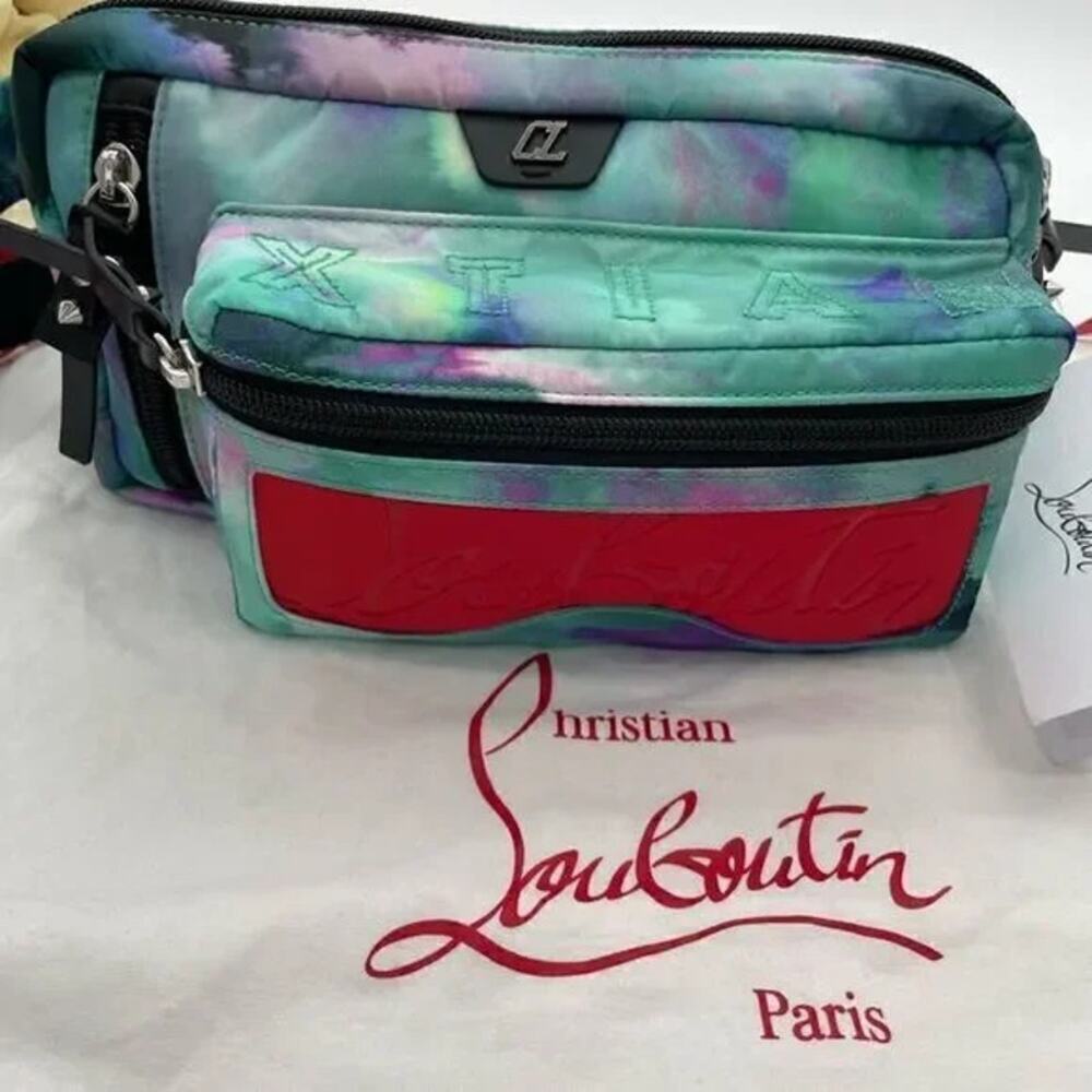 SOLD Unisex, Christian, Louboutin, loubideal adjustable belt bag made in Italy - Picture 4 of 10